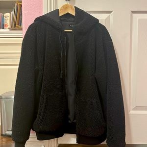 Black Brandy Melville John Galt Teddy Jacket